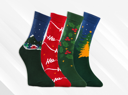 Premium Boxed Christmas Socks by WearMoods