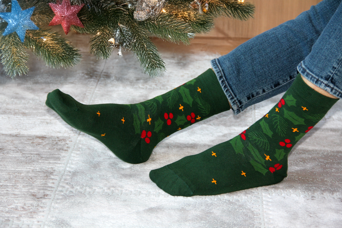 Holly Berry socks